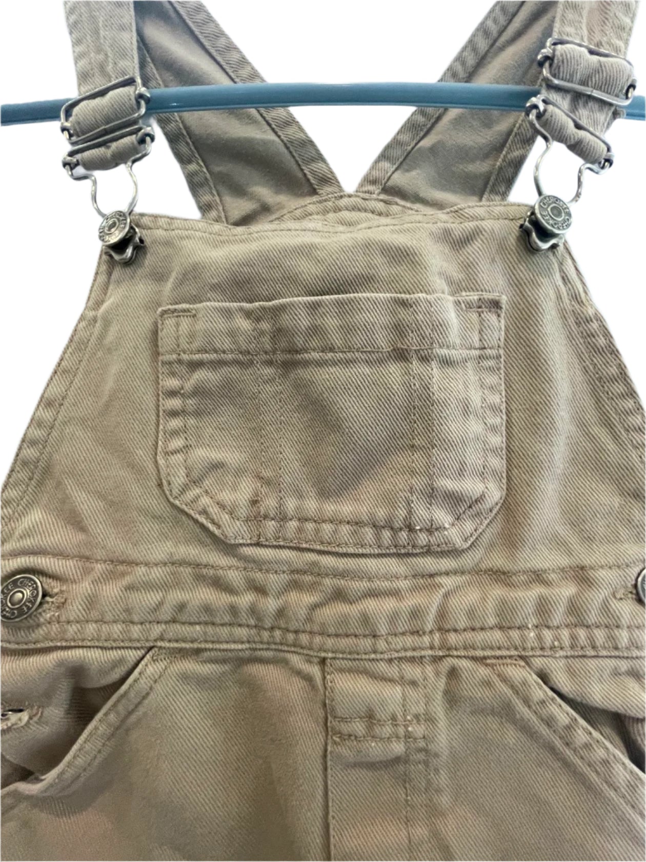 Unisex boys and girls Cherokee Khaki Overalls sz 4t 100 cotton - Very Good