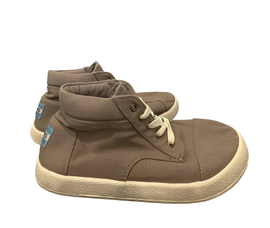 TOMS Unisex Kids Sneakers Lace-up Canvas - Gray - Y3 - Very Good