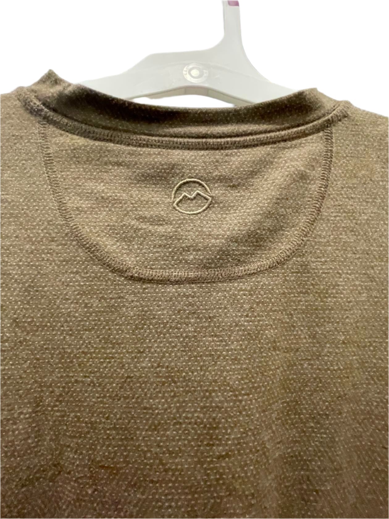 Magellan Mens Long Sleeve Active T-Shirt Outdoor Fishing - Brown - Large - Like New