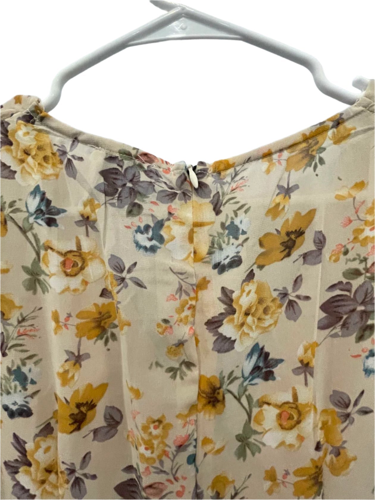 Hello Molly Womens Dress Boho Midi - BeigeMulti-Color - 12 - Like New
