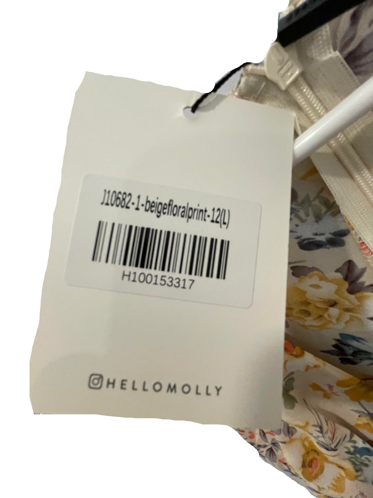 Hello Molly Womens Dress Boho Midi - BeigeMulti-Color - 12 - Like New