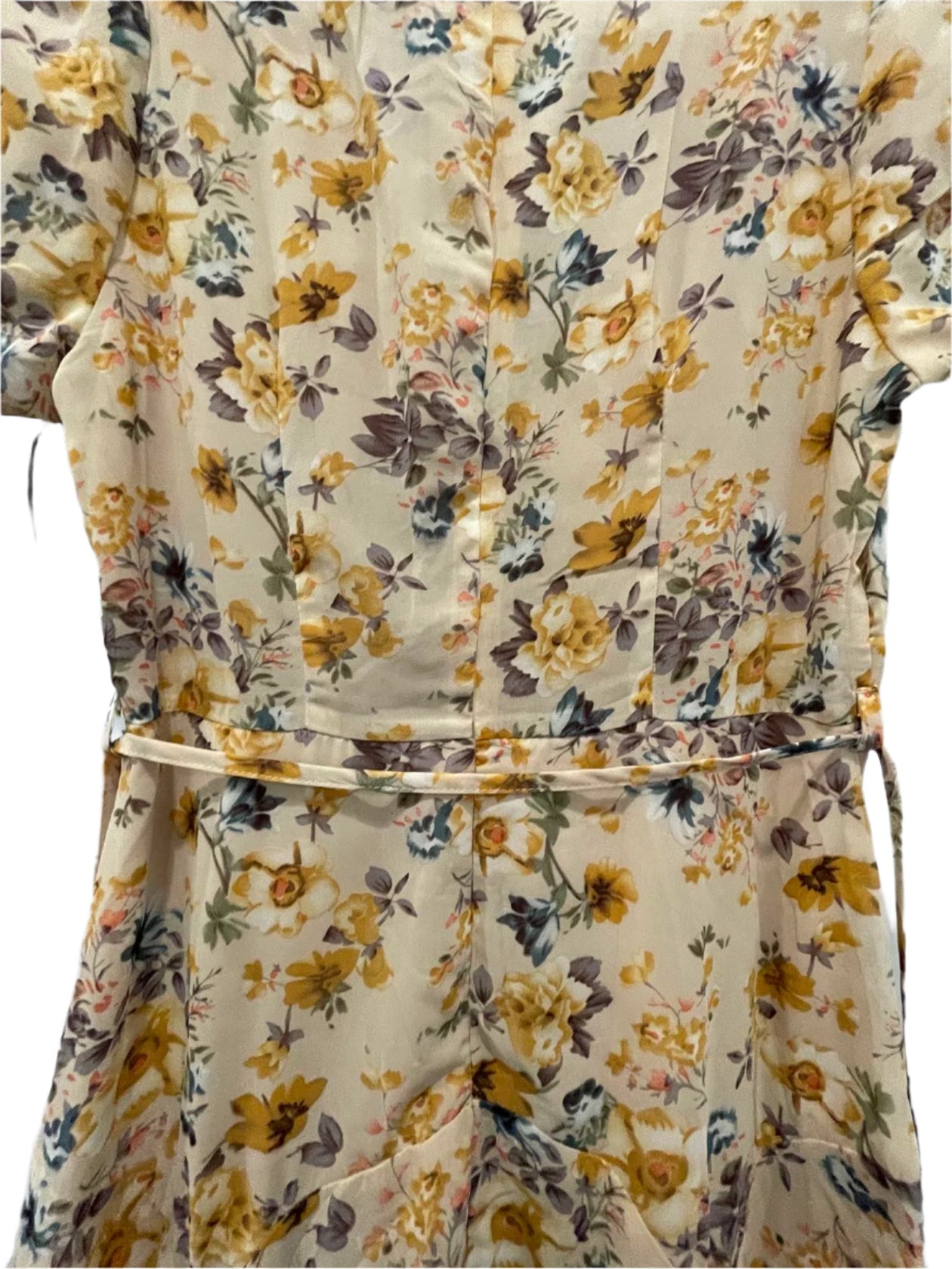 Hello Molly Womens Dress Boho Midi - BeigeMulti-Color - 12 - Like New