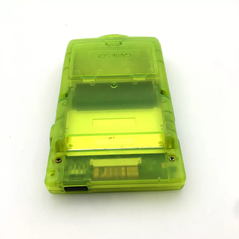 Nintendo Game Boy Color Console - Clear Neon Green - Backlit TFT LCD Screen - AMOLED XL LCD Touch Screen - Custom Built & Upgraded