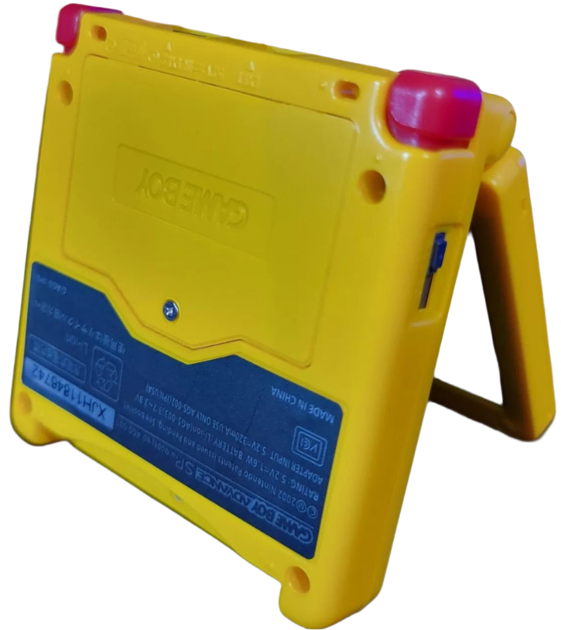 Nintendo Game Boy Advance SP Console - Yellow - Pikachu Edition - Custom Built