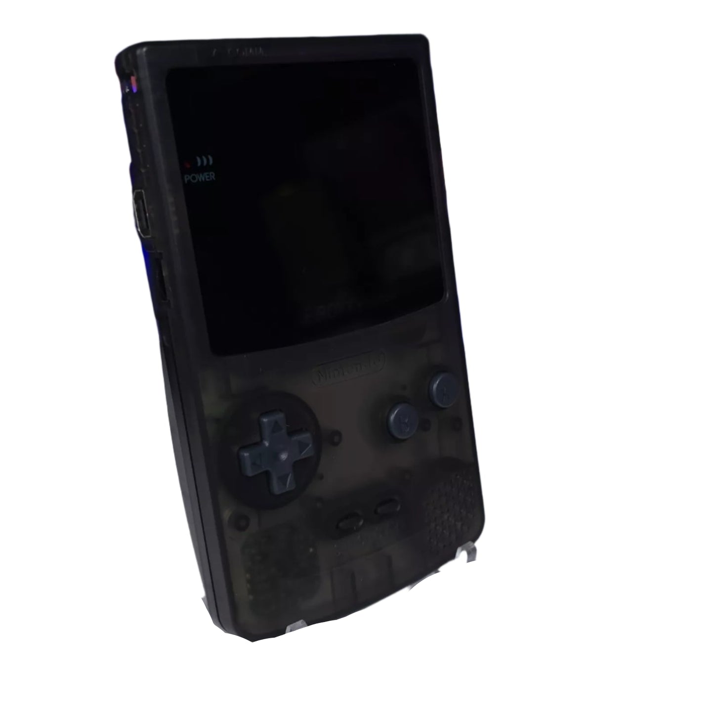 Nintendo Game Boy Color Console - Clear Black - AMOLED XL LCD Touch Screen - AMOLED XL LCD Touch Screen - Custom Built & Upgraded