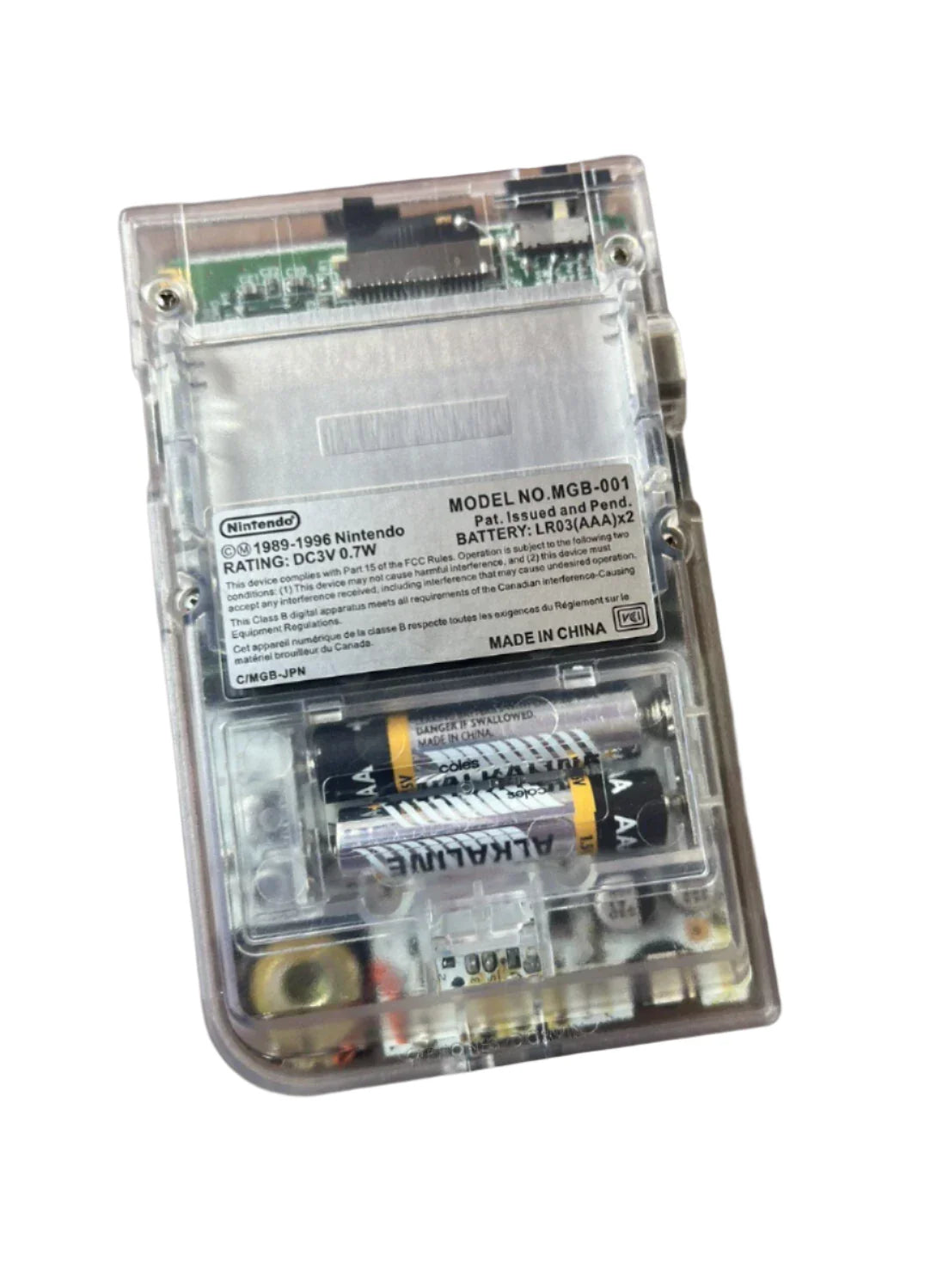 Nintendo Game Boy Pocket Console - Clear Edition - Custom & Upgraded