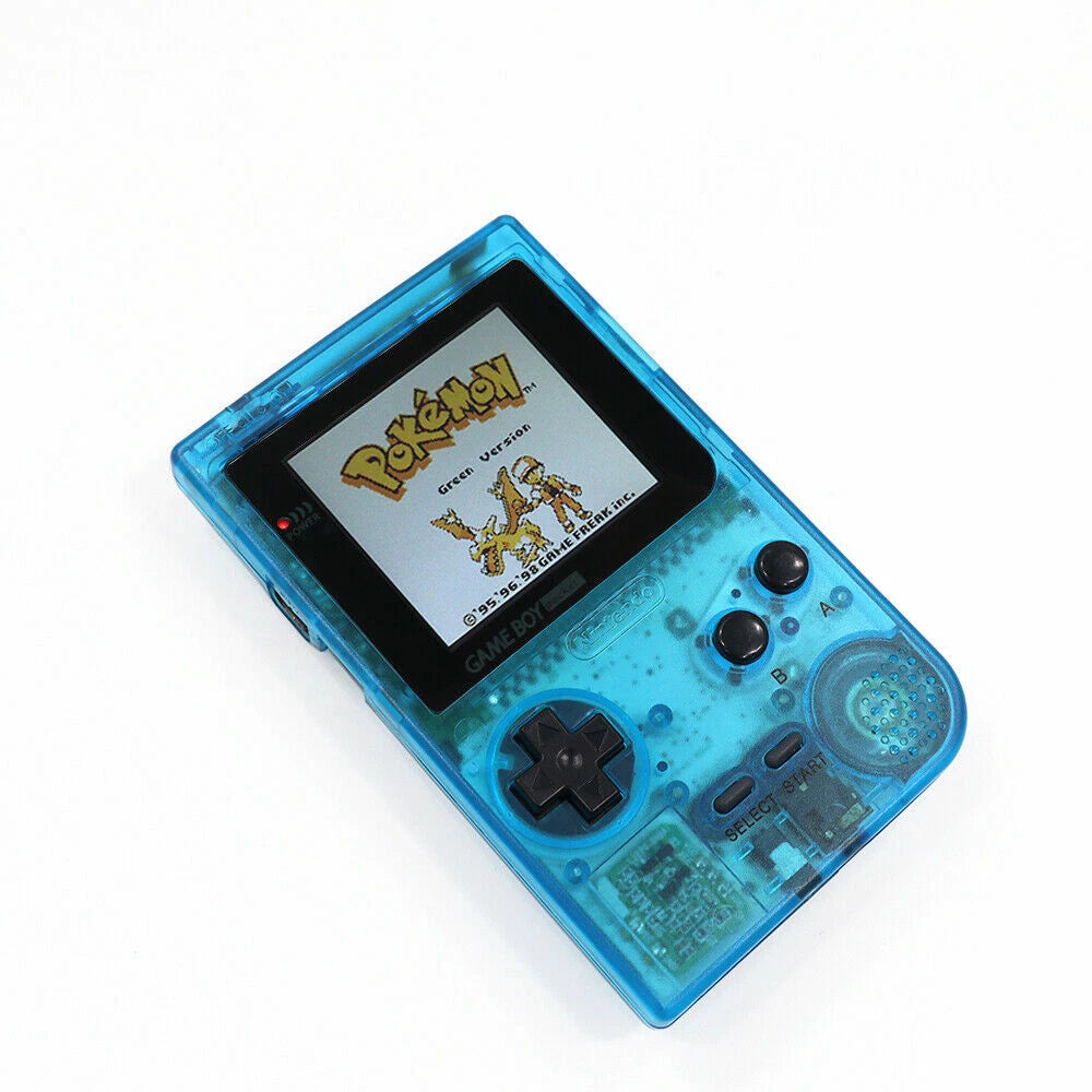 Nintendo Game Boy Pocket Console - Clear Blue - Custom & Upgraded