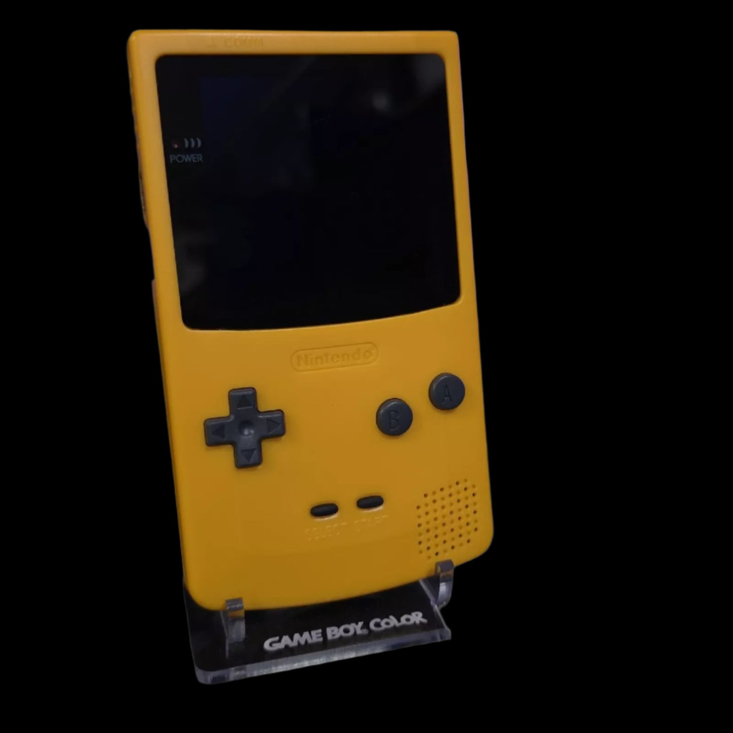 Nintendo Game Boy Color Console - Yellow - AMOLED XL LCD Touch Screen - Custom Built & Upgraded