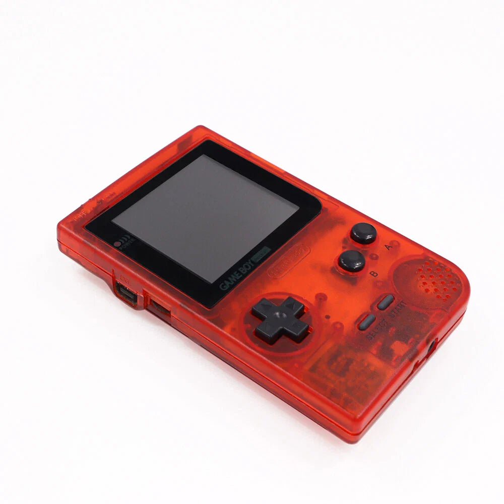 Nintendo Game Boy Pocket Console - Clear Red - Custom & Upgraded