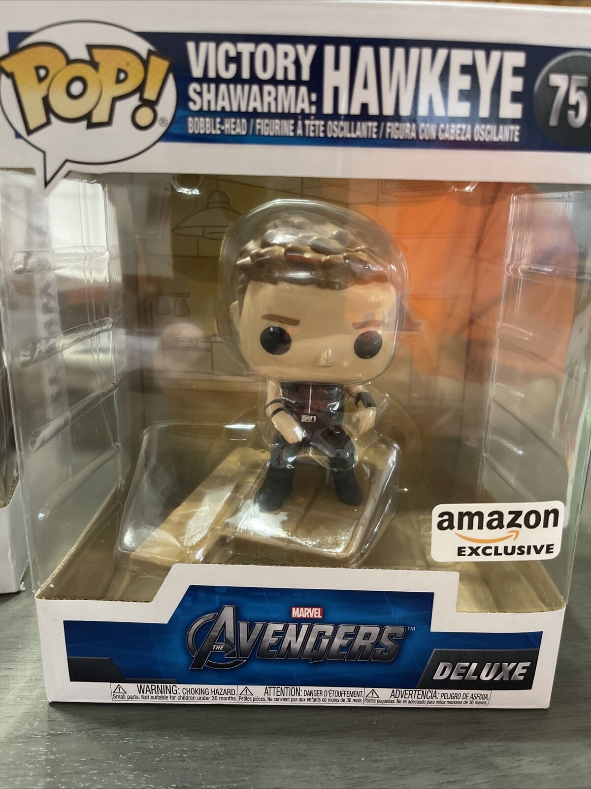 Funko Pop Deluxe Hawkeye 757 - Marvel Avengers Victory Shawarma Series - Amazon Exclusive - Figure 3 of 6 - New