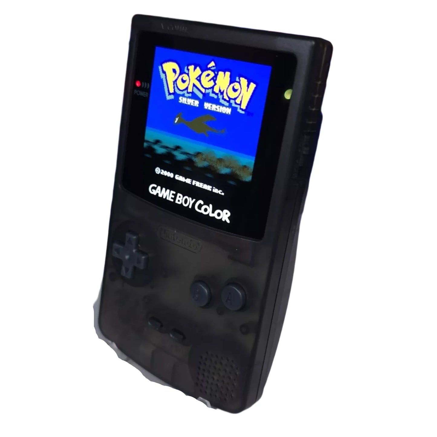Nintendo Game Boy Color Console - Clear Black - AMOLED XL LCD Touch Screen - AMOLED XL LCD Touch Screen - Custom Built & Upgraded