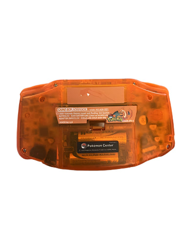 Nintendo Game Boy Advance Video Game Console - OrangeYellow - Charizard Edition - Custom Built