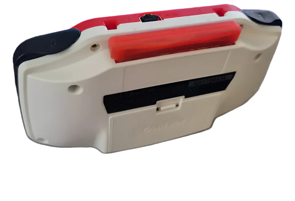 Nintendo Game Boy Advance Video Game Console - WhiteRed - Pokemon Pokeball Edition - Custom Built