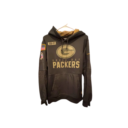 Nike Mens NFL Team Hoodie Green Bay Packers Salute to Service - BlackCamo - Medium - Like New