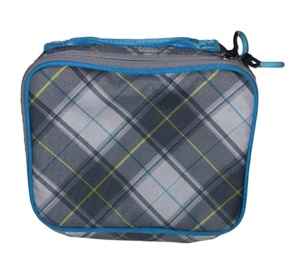 Embark Unisex Backpack 19 Recycled Content Elite Plaid w Lunch Box - Blue - Universal - Very Good