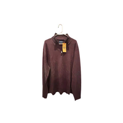 Dockers Mens Pullover Quarter-Zip - Brown - XXL - New