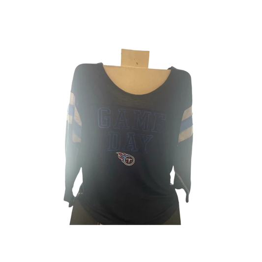 Womens Active Long Sleeve Active Shirt NFL Tennessee Titans Team The Nike Tee - NavyBlue - Large - Like new
