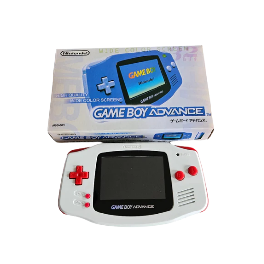 Nintendo Game Boy Advance Video Game Console - RedWhite - Classic Super Mario Bros. Edition - Custom Built