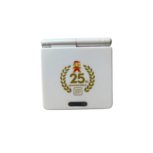 Nintendo Game Boy Advance SP Console - WhiteRed - Super Mario 25th Anniversary Edition - Custom Built
