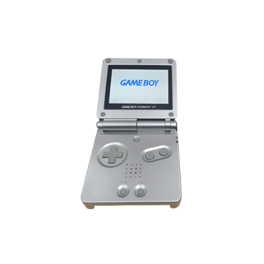 Nintendo Game Boy Advance SP Video Game Console - Silver - Custom Built