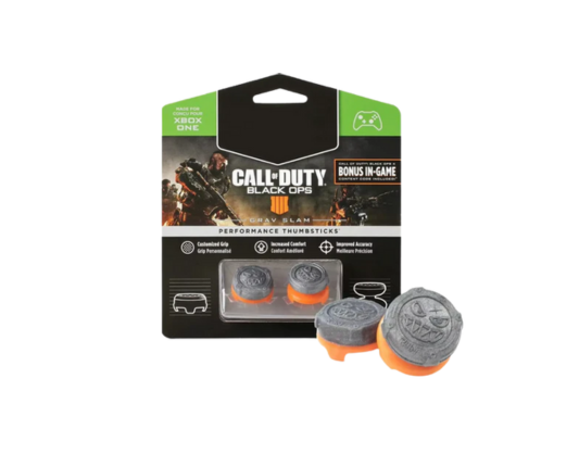 KontrolFreek Call of Duty Black Ops 4 Thumbsticks - Xbox Series X|S & One - Black/Orange High-Rise Grip - New