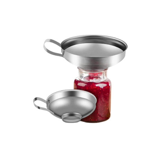 Stainless Steel Wide Mouth Canning Funnel - Multi-Use Liquid Hopper Kitchen Tool - 2 Sizes Available - New