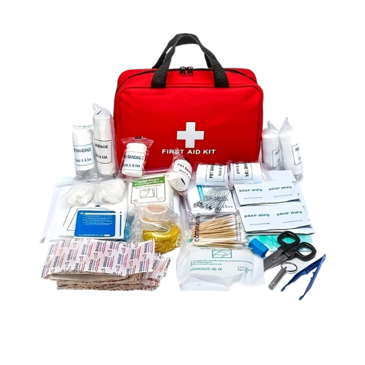 Portable First Aid Kit- Multi-Purpose Emergency Supplies Bag - With Essential Medical Equipment