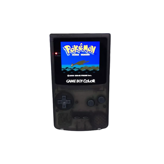 Nintendo Game Boy Color Console - Clear Black - AMOLED XL LCD Touch Screen - AMOLED XL LCD Touch Screen - Custom Built & Upgraded
