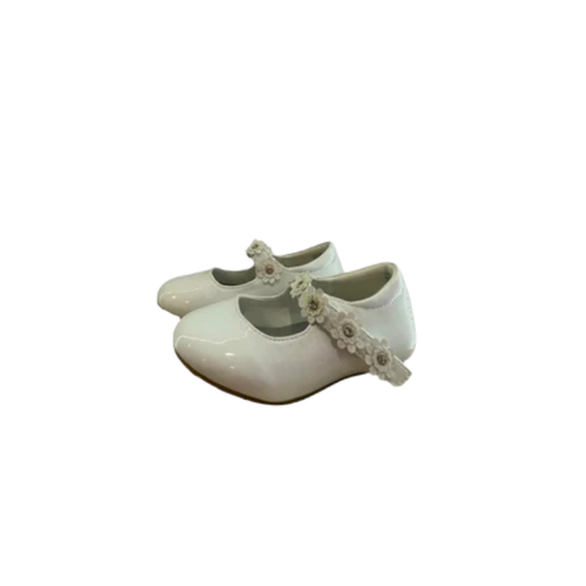 Cupcake Couture Kids Strap Shoes Floral - White - 8M - Very Good