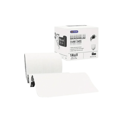 Pre-Cut Turf Tape - Sports Injury Prevention for Turf Burn, Scrapes, Cuts Abrasions - White - New