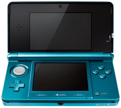 Nintendo 3DS Video Game Console (Restored) - Aqua Blue - 32GB - Custom Bundle