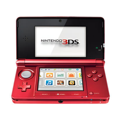 Nintendo 3DS Video Game Console (Restored) - Red - 32GB - Custom Bundle
