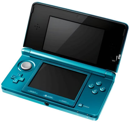 Nintendo 3DS Video Game Console (Restored) - Aqua Blue - 32GB - Custom Bundle