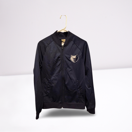 Retro Sport Mens Track Jacket Memphis Grizzlies Stitched NBA Logo - Navy Blue - Small - Very Good