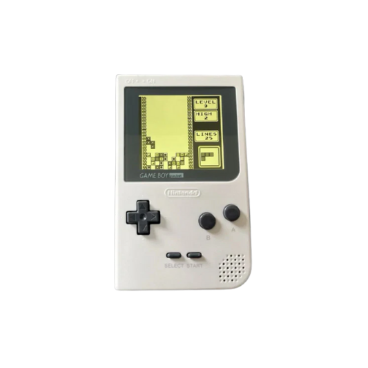 Nintendo Game Boy Pocket Console - White - Custom & Upgraded