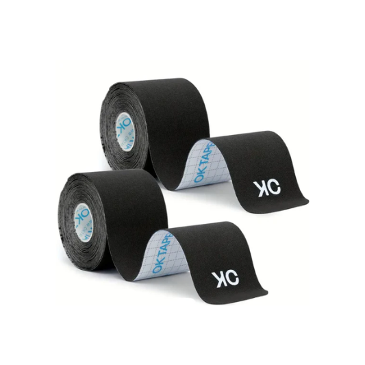 OK Tape 4-Pack Pre-Cut Kinesiology Tape - 20 Strips - Latex Free Sports & Ortho Injury Support, Stabilization, & Performance Enhancement - New