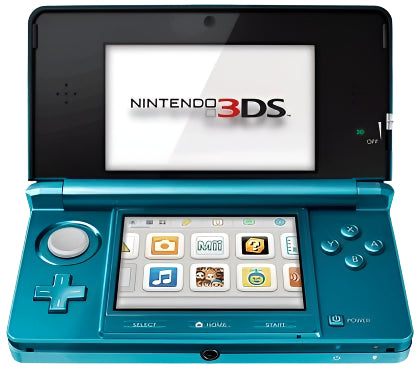 Nintendo 3DS Video Game Console (Restored) - Aqua Blue - 32GB - Custom Bundle