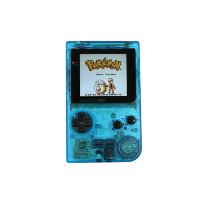 Nintendo Game Boy Pocket Console - Clear Blue - Custom & Upgraded