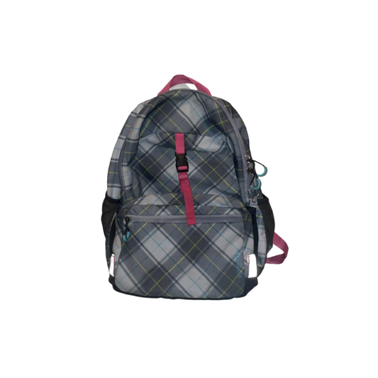 Embark Unisex Backpack 19 Recycled Content Elite Plaid w Lunch Box - Blue - Universal - Very Good