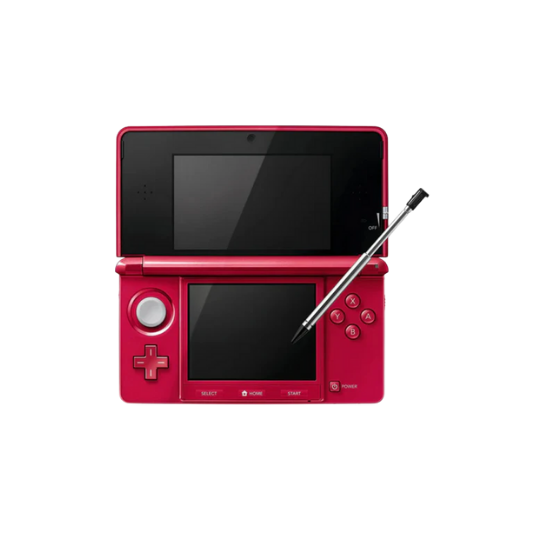 Nintendo 3DS Video Game Console (Restored) - Red - 32GB - Custom Bundle