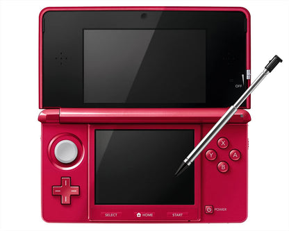 Nintendo 3DS Video Game Console (Restored) - Red - 32GB - Custom Bundle