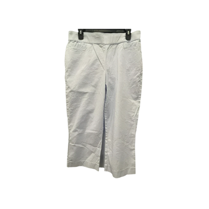 Kim Rogers Womens Capri Pants Pockets Straight Leg - Blue - 10 - Very Good