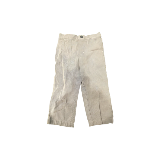 Just One You Kids Pants Striped Casual - Gray - 2T - Like New