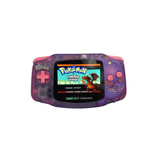 Nintendo Game Boy Advance Video Game Console - Purple - Pokemon Gengar Edition - Custom Built