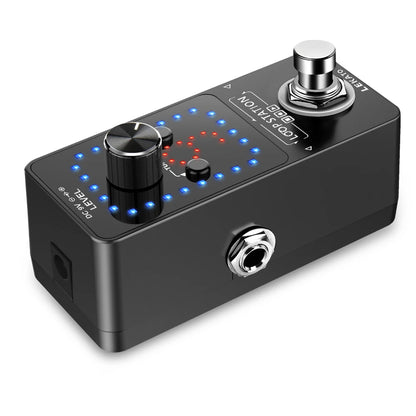 LEKATO Guitar Effect Pedal Looper 9 Loops 40 Mins  Multifunction Loop Station