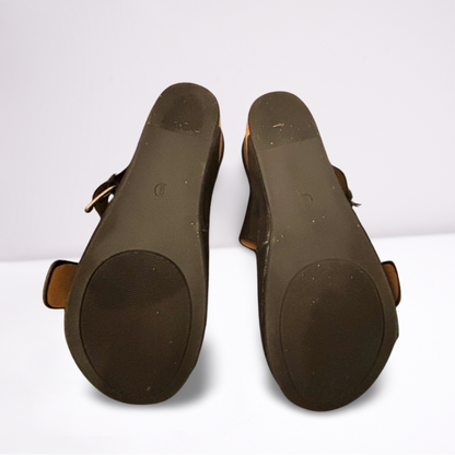 Very G Womens Wedges Shoes - Black - 9 - Very Good