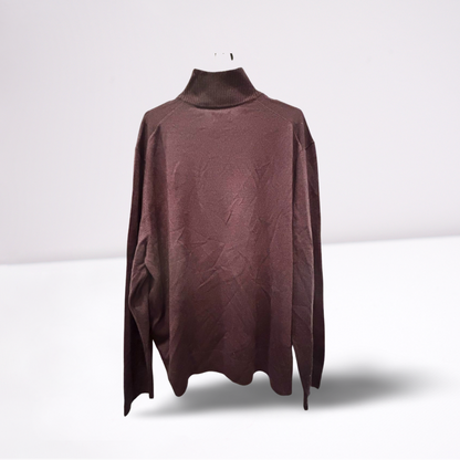 Dockers Mens Pullover Quarter-Zip - Brown - XXL - New