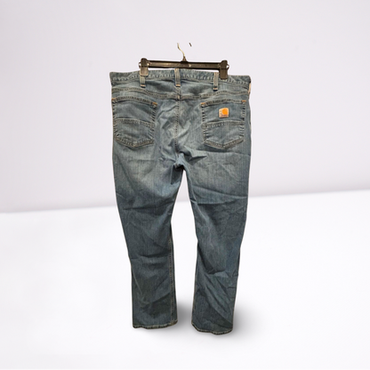 Carhartt Mens Jeans Medium Wash Relaxed Fit - Blue - 40x32 - Like New