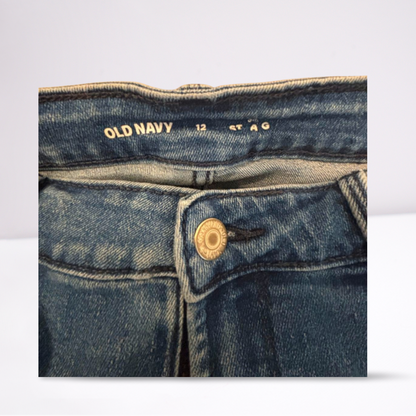 Old Navy Womens Jeans Medium Wash Straight - Blue - 12 - Very Good