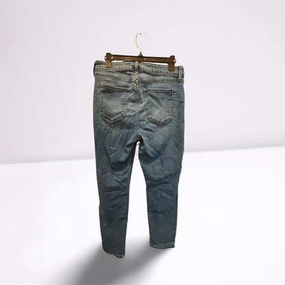 Old Navy Womens Jeans Medium Wash Straight - Blue - 12 - Very Good